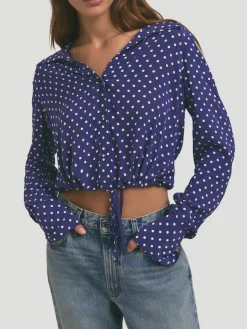 The Parker Top in Polka Dot