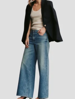 Tiny Dancer Wide-Leg Jean in Vintage Blue