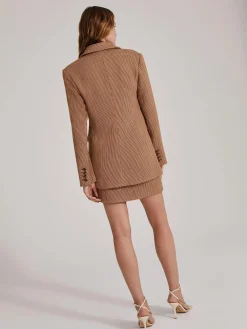Toffee Houndstooth The Phoebe Blazer