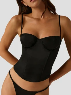 Tous Les Jours Bustier in Black