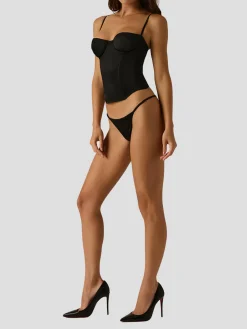 Tous Les Jours Bustier in Black