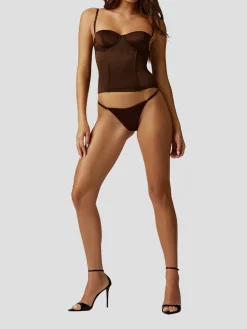 Tous Les Jours Bustier in Mink