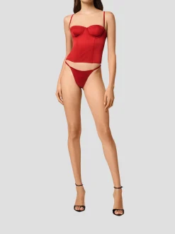 Tous Les Jours Bustier in Red