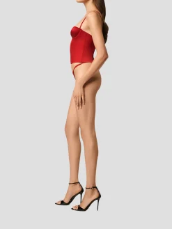 Tous Les Jours Bustier in Red