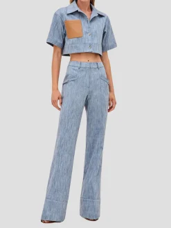 Trevor Pant with Vegan Leather Cuff
