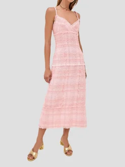 Vicci Tweed Dress in Pink