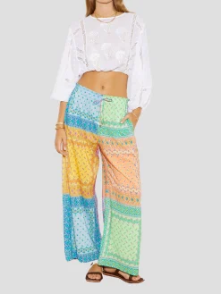 Voila Embroidered Full Sleeve Crop Top