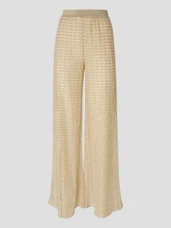 Wide Leg Trousers in Cream