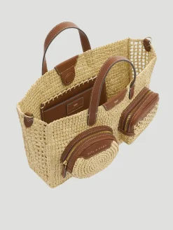 X/S Raffia Holiday Crossbody Tote