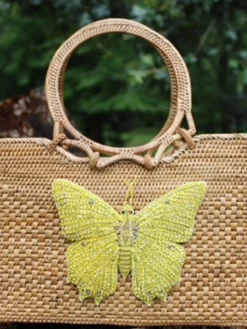 Yellow Butterfly Handbag