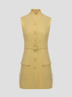 Yellow Paige Sleeveless Jacket