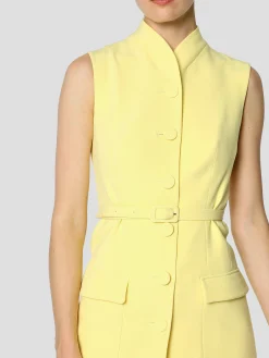 Yellow Paige Sleeveless Jacket