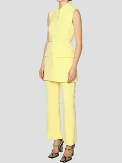 Yellow Paige Sleeveless Jacket