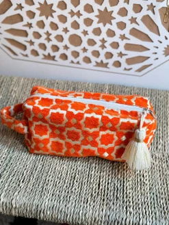 Zellig Clutch in Orange