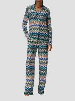 Zigzag Straight Trousers