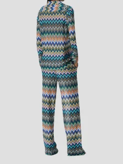 Zigzag Straight Trousers